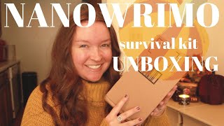 Unboxing My Nanowrimo Survival​ Kit