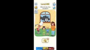 DOP 5 Delete One Part Level 583 Who broke the window #shorts #gaming #dop Please Subscribe