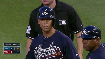 ATL@WSH: Simmons lines a single to center, plates run