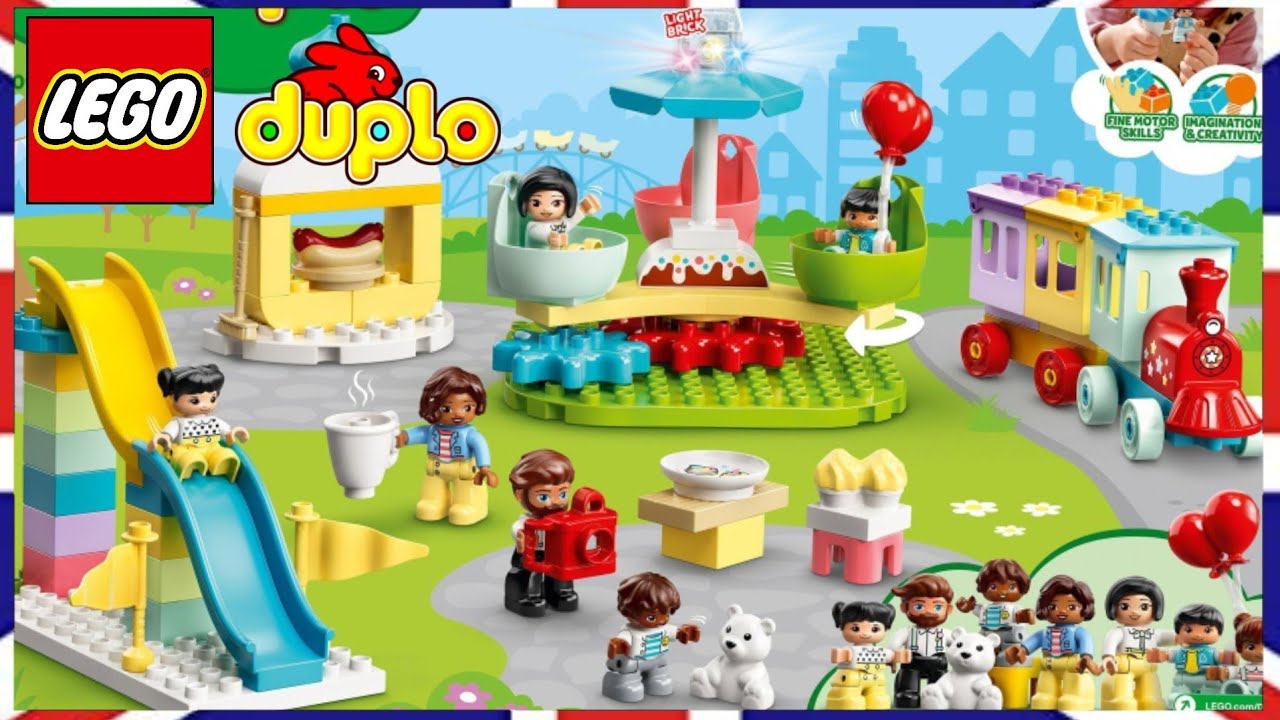 Træts webspindel gele Tvunget LEGO DUPLO WORLD amusement park & camping - YouTube
