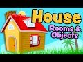 House rooms and objects in English for kids