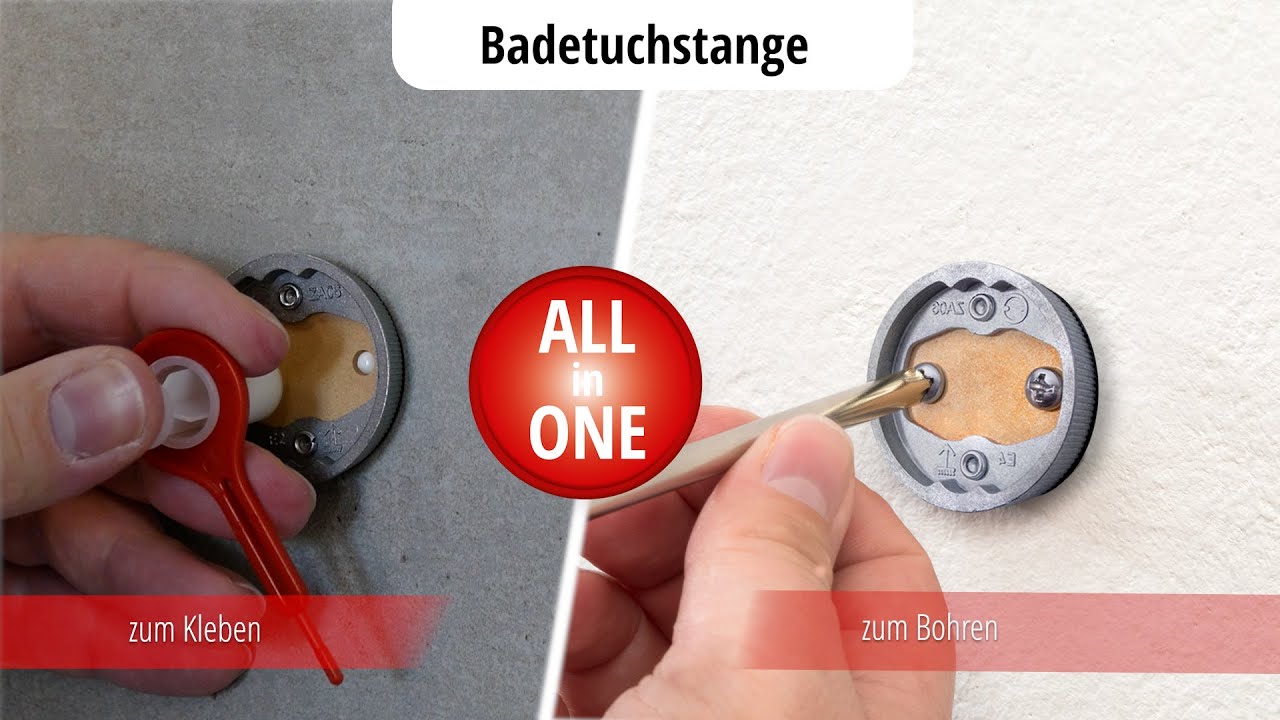 Montagevideo Badetuchstange