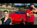 I stole his car.. then surprised him with his DREAM SUPER CAR!!