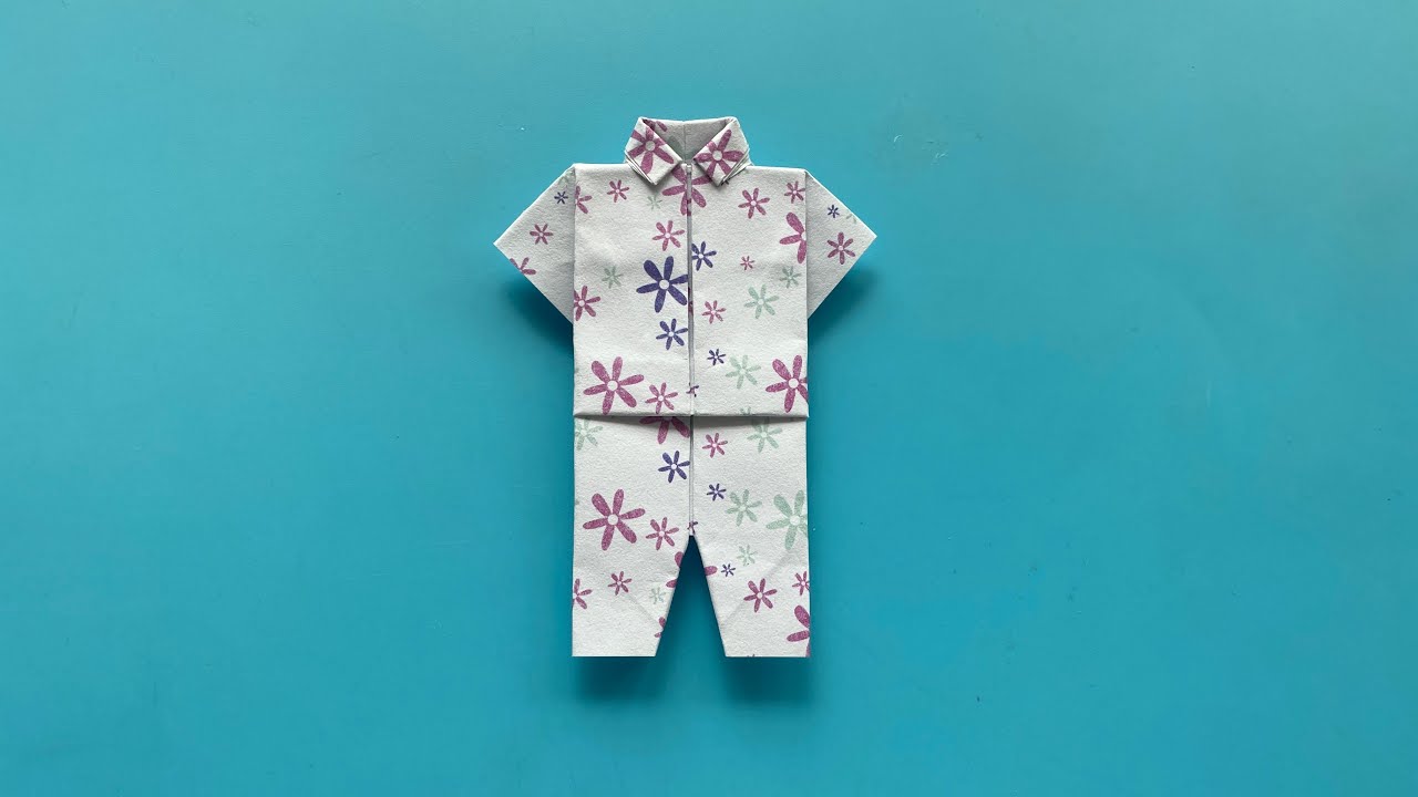 教你折纸一身衣服，简单易学，生动形象