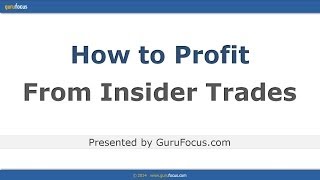 Full How to Profit From Insider Trades Guide