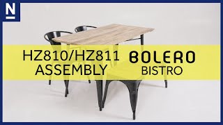 Bolero Bistro - Assembly Guide - HZ810/HZ811
