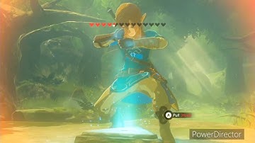 pulling an invisible master sword in botw !