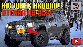 Xterra on 35s | Rig Walk Around | Mods, Gear, Armor