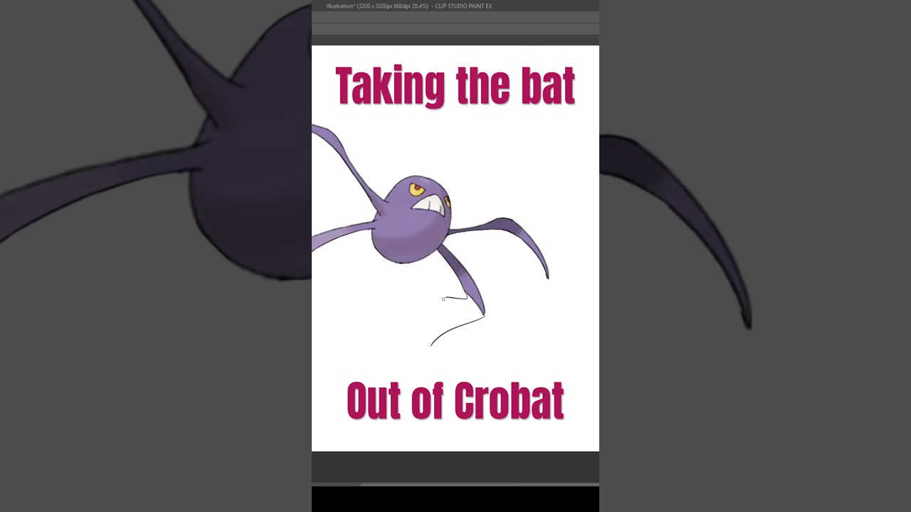 Taking the bat out of Crobat. #pokemon #crobat #pokemonart