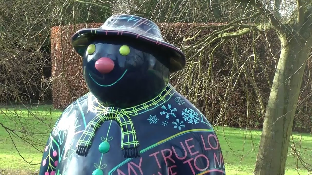 The Snowman at Anglesey Abbey