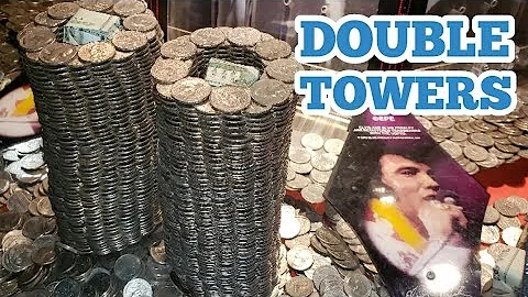DOUBLE TOWERS ... Inside The High Limit Coin Pusher Jackpot WON MONEY ASMR