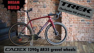 TREK Checkpoint SLR 2022 project one dream build - w/ CADEX 1290g AR35 gravel wheels and SRAM AXS