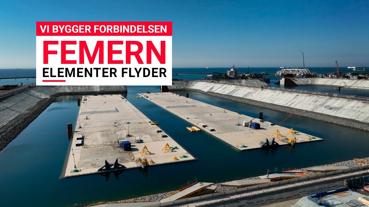 Vi bygger forbindelsen - Femern - Elementer flyder