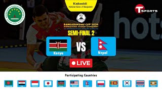Live | Kenya vs Nepal | Bangabandhu Cup 2024 | Semi Final | Kabaddi | T Sports