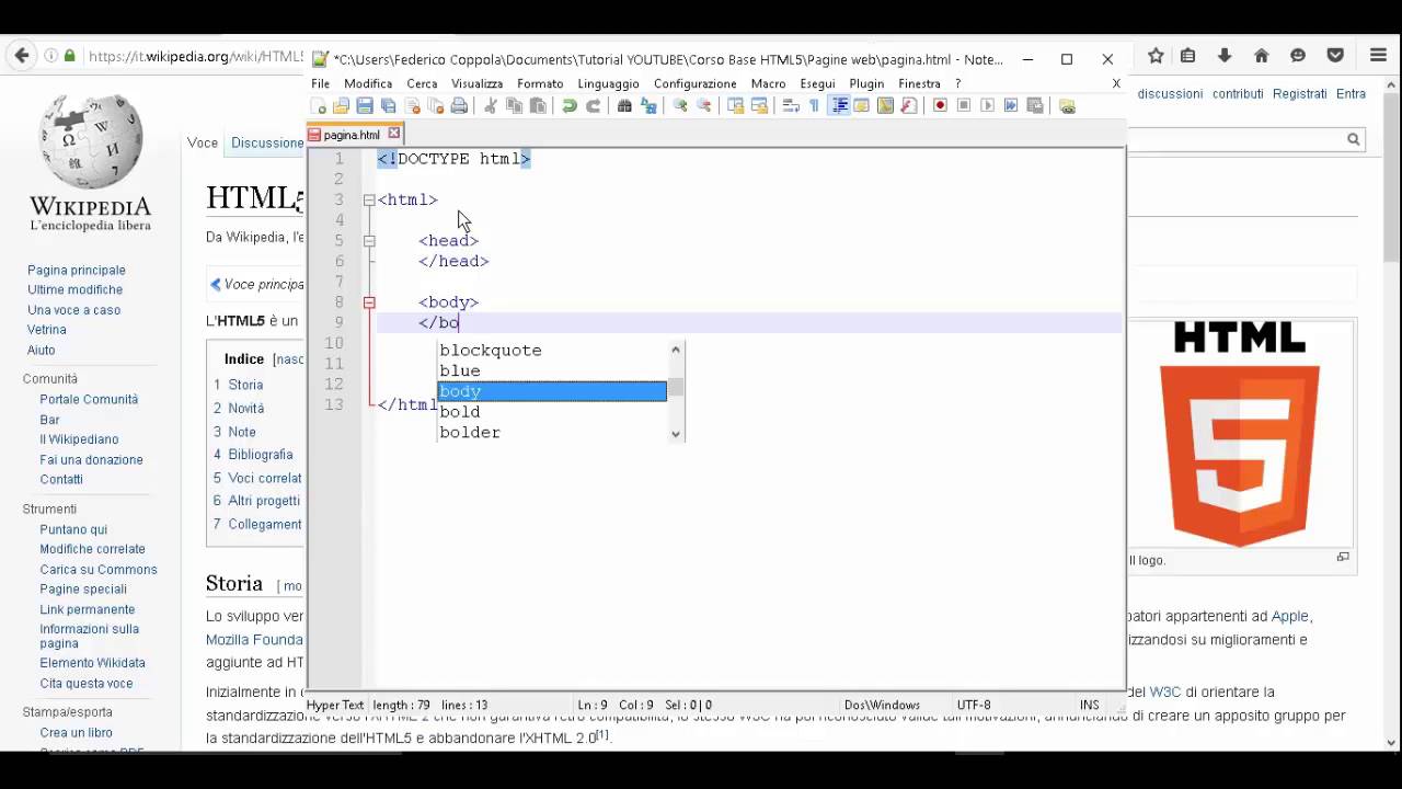 Corso Base HTML5 - Paragrafo