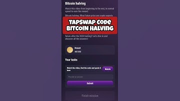 Bitcoin Halving Part 1 Tapswap Cinema Codes