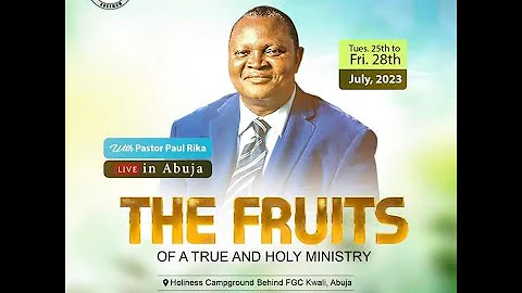 INT'L HOLINESS MINISTERS' CONFERENCE 2023 DAY 3 Evening  With Pastor Paul Rika(27|| JULY || 2023)