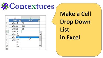 Make a Cell Drop Down List in Excel for Easy Data Entry