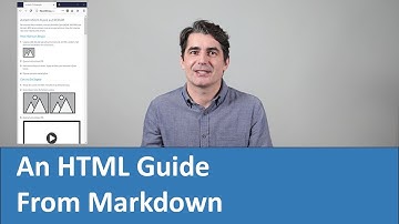 An HTML Guide from Markdown