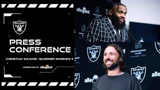 Christian Wilkins and Gardner Minshew II Introductory Press Conferences - 3.14.24 | Raiders