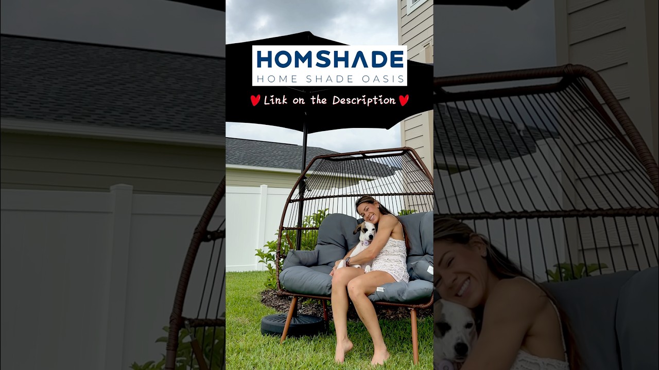 HOMSHADE 9ft Outdoor Patio Umbrella ‪@outdoor.Official-z8c‬ - YouTube