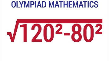 OLYMPIAD MATHEMATICS | Solve Without A Calculator