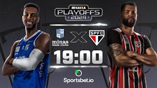 Playoffs NBB CAIXA 2024 | ⚡Minas X São Paulo🔴⚪⚫- Quartas/Jogo 5 | 13/05/2024 | Ao vivo e com imagens