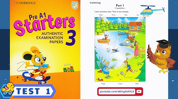 [ Starters 3 - TEST 1 ] Authentic Examination Papers | Listening Test 1 (With Answers Key)