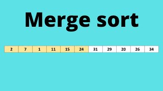 Merge sort مع مثال) | شرح بالعربي)