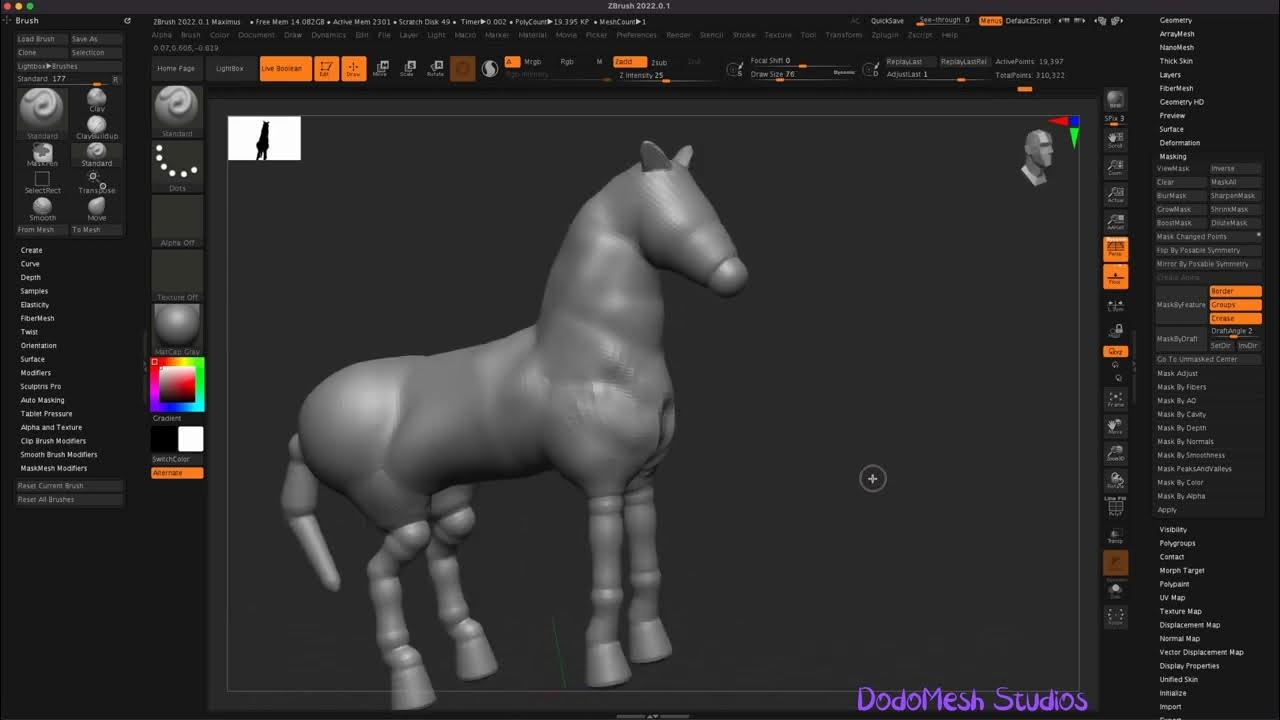 how do i turn zspheres into a mesh in zbrush