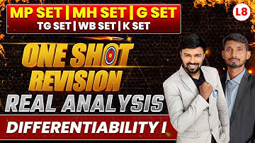 Differentiability I | Real Analysis | Set Exam | L08 | IFAS