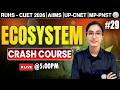 Ecosystem Chapter MCQ for BSc Nursing Entrance Exam 2026 | Biology MCQ for BSc Nursing Exam 2026