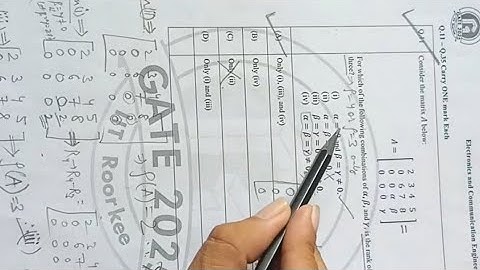 GATE 2025 Engineering Mathematics part of Electronics and communication paper 