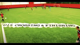 Soccer Drill Crossing Finishing U15 Youtube