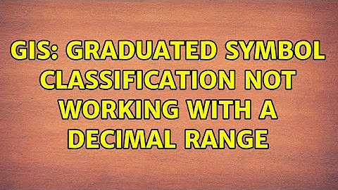GIS: Graduated Symbol classification not working with a decimal range (2 Solutions!!)