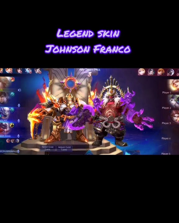 Johnson Franco🔥 legend skin 😍#mlbb #mobilelegends #mlbbshorts #mvpfranco #franco #mlbbindia #shorts