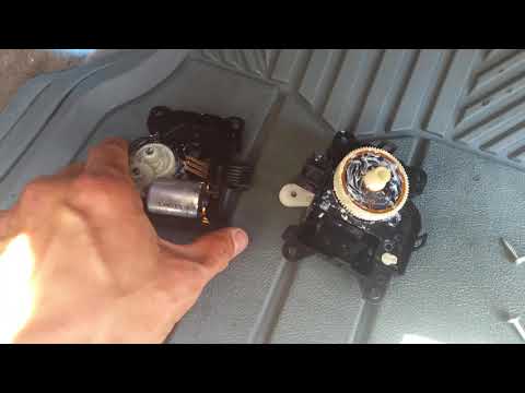 2006 Sienna - how to repair or replace a clicking temperature mode door actuator