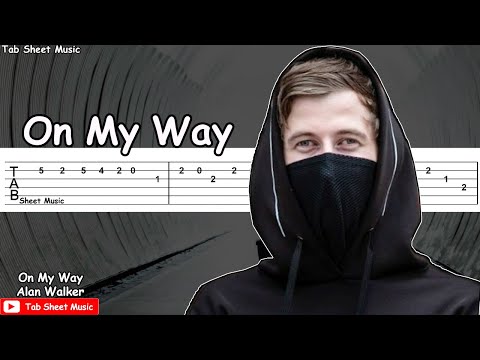 On My Way - Alan Walker, Sabrina Carpenter & Farruko Guitar Tutorial