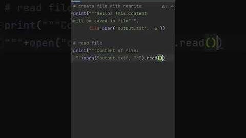 How to read delete create file in Python #shorts #python Programming #shorts# #coding #coder #hacker