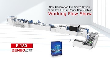 New Generation Full Servo Driven Sheet Fed Luxury Paper Bag Machine E180