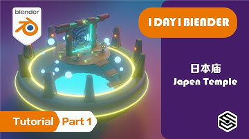 Japen Temple Part1-Blender 2.91 3D Modeling Full Tutorial
