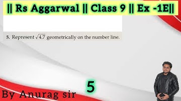 Represent root 4.7 geometrically on the number line.