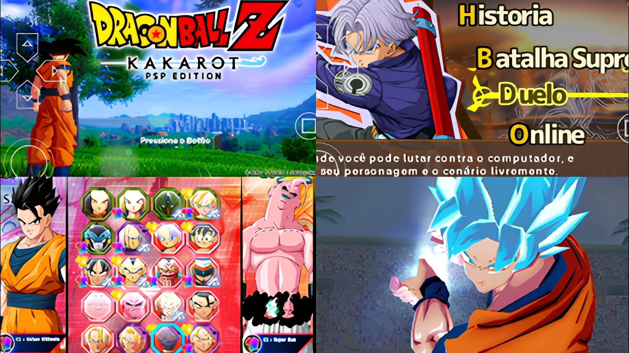 😱INCRÍVEL SAIU MELHOR PROGETOR DBZ TTT MOD ISO DBZ KAKAROT TEXTURAS 4K COM HISTÓRIA (2026) PARA PSP