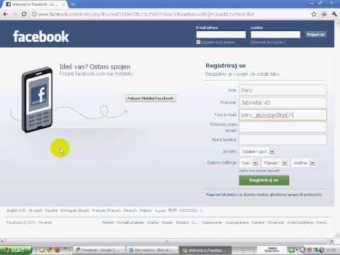 Video: Kako Se Registrirati Na Facebooku