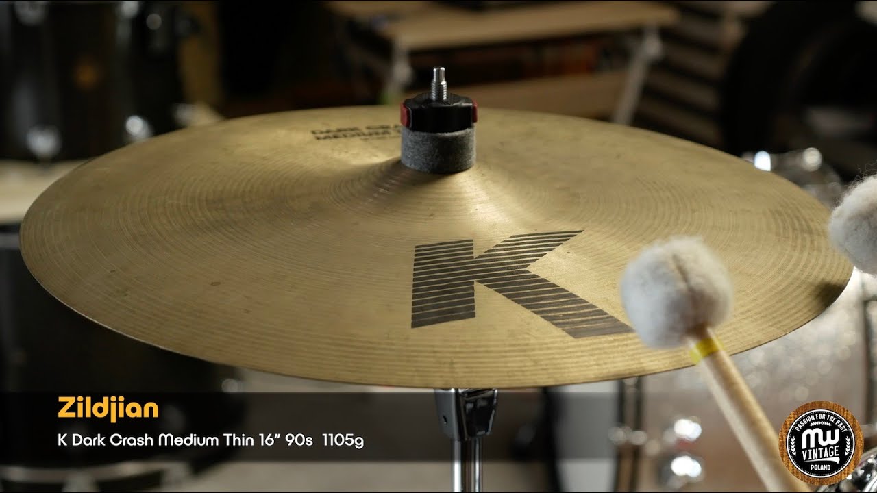 MW-Vintage.pl - Zildjian K Dark Crash Medium Thin 16” 90s 1105g 4K