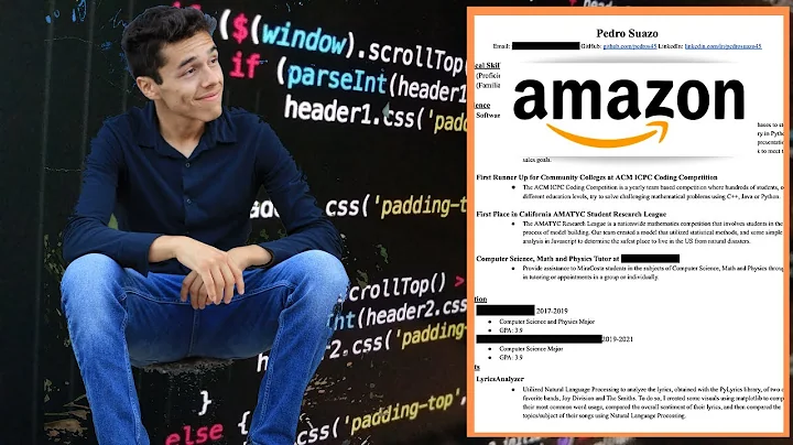 The Resume That Got Me Into Amazon (Software Engineering Intern 2020)