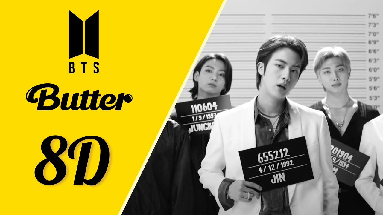 BTS (방탄소년단) - Butter [8D AUDIO] 🎧 - YouTube