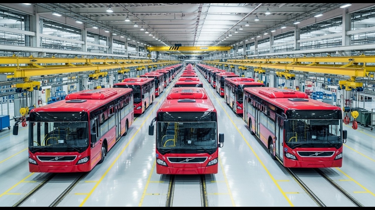 How Volvo Low‑Floor City Buses Are Manufactured | Inside the European ...