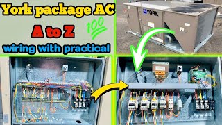 York package ac full wiring with practical | hvac training videos | हिन्दी | اردو
