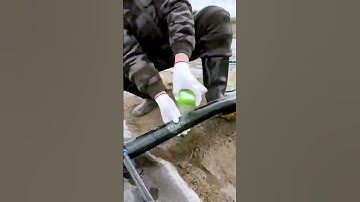 The process of irrigation pipe repair = good tools can increase efficiency